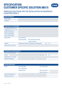Thumbnail of document Data Sheet - 9851/5 Wireless/Network Enclosure System